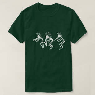 Kokopelli Horn-und Flötenspieler-Petroglyphe T-Shirt
