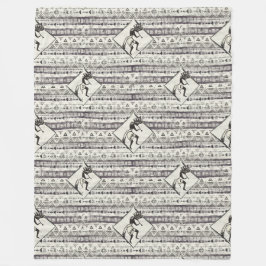 Kokopelli - Indianerisches amerikanisches Muster n Fleecedecke