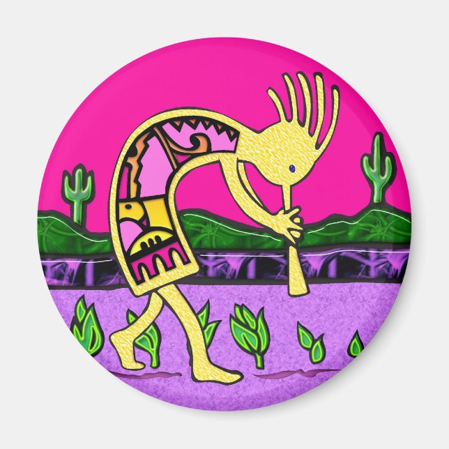 Kokopelli, Joueur de Flûte du Magnet du Désert (Devant)