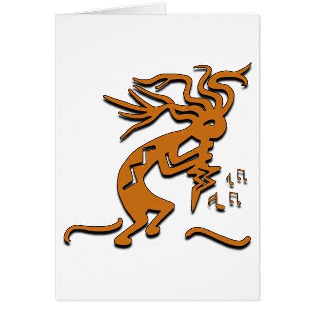 Kokopelli joyeux musical dansant (Devant)