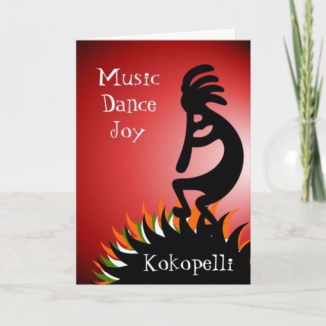 Kokopelli Karte (Vorderseite)