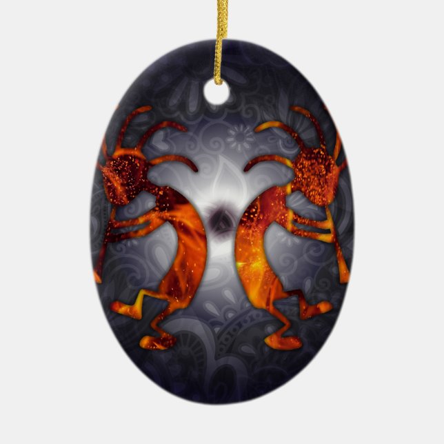 kokopelli keramik ornament (Vorne)