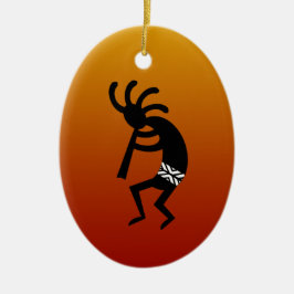 Kokopelli Keramik Ornament