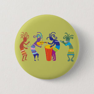 Kokopelli Knöpfe Button