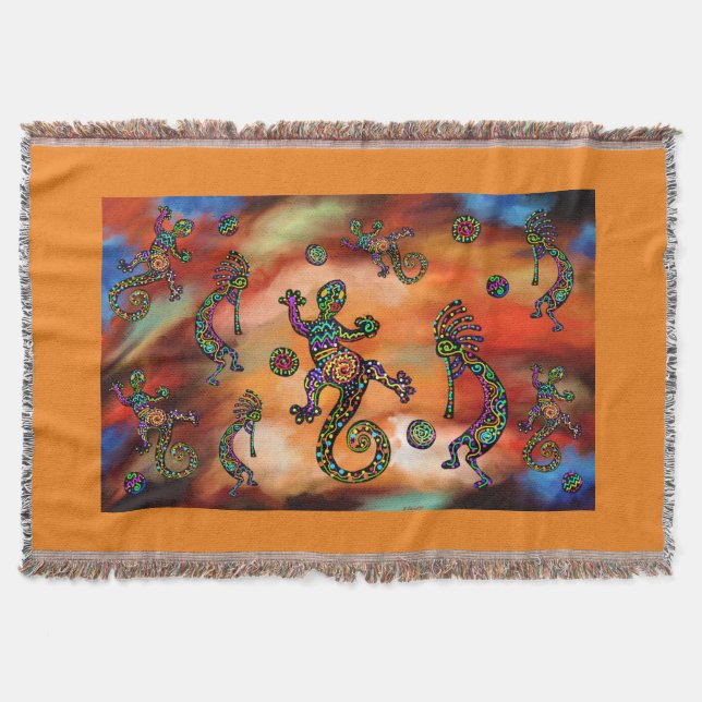Kokopelli-Kunst Decke (Vorderseite)