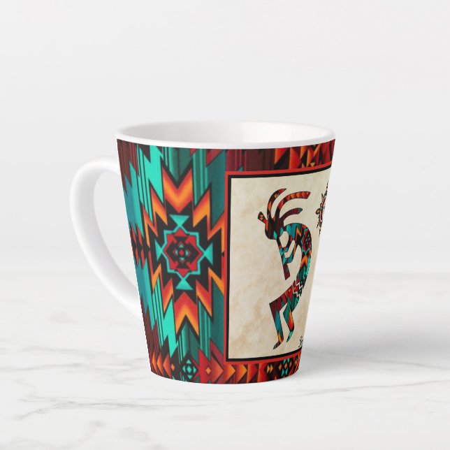 Kokopelli Latte Mug Sud-Ouest (Angle gauche)