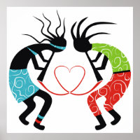Kokopelli Liebe Posters