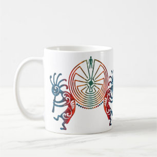 KOKOPELLI / MAN IN DER MAZE + Ihre Ideen Kaffeetasse