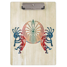 KOKOPELLI/MANN IM LABYRINTH + Ihre Ideen Klemmbrett