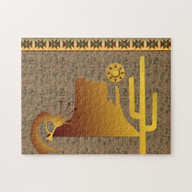 Kokopelli Mesa & Cactus Set #1 (Horizontal)
