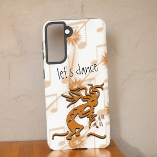 Kokopelli mit Noten Kunstwerk Samsung Galaxy Hülle