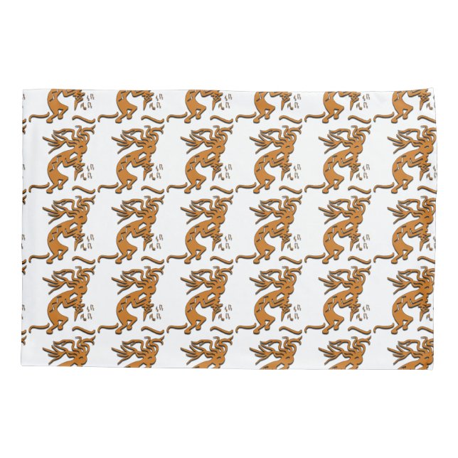 Kokopelli mit rechter Noten Kissenbezug (Rückseite)