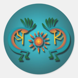 Kokopelli mit Sun Sticker