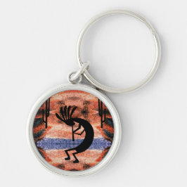 Kokopelli Moasis Wüste Sonnenuntergang Landschaft Schlüsselanhänger