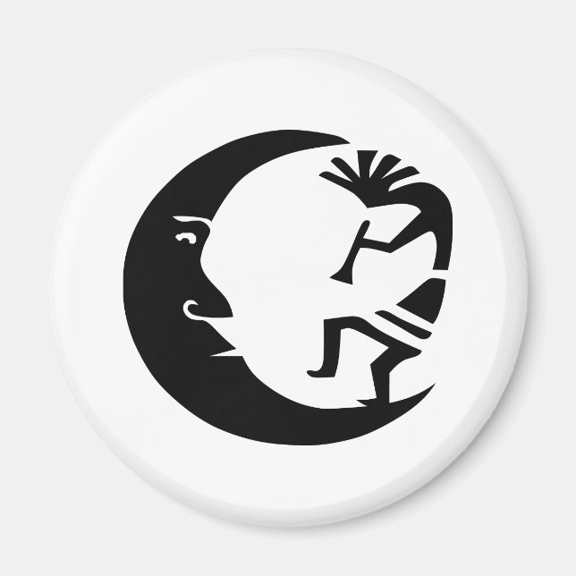 Kokopelli Moon Magnet (Vorne)