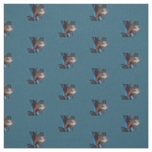 Kokopelli Music Aquamarin Stoff