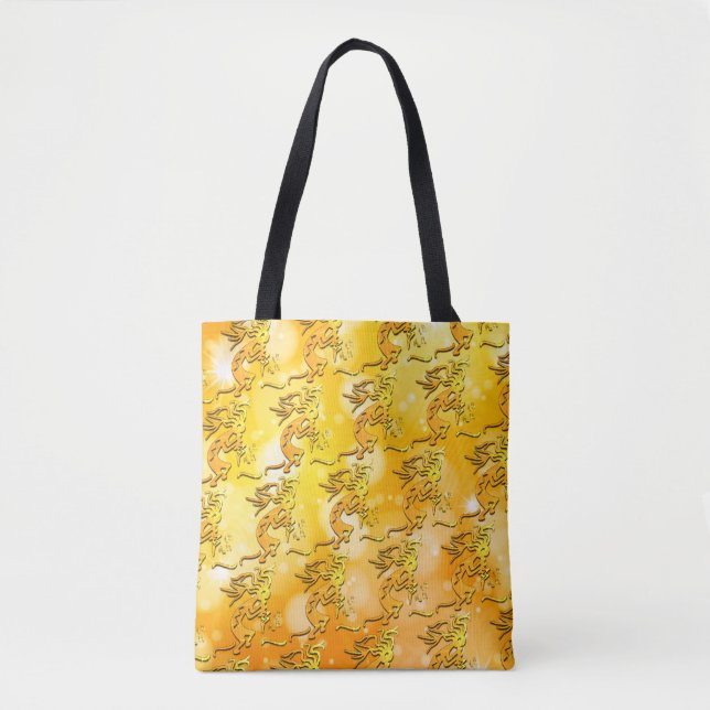 Kokopelli Musical Notes Tasche (Vorderseite)
