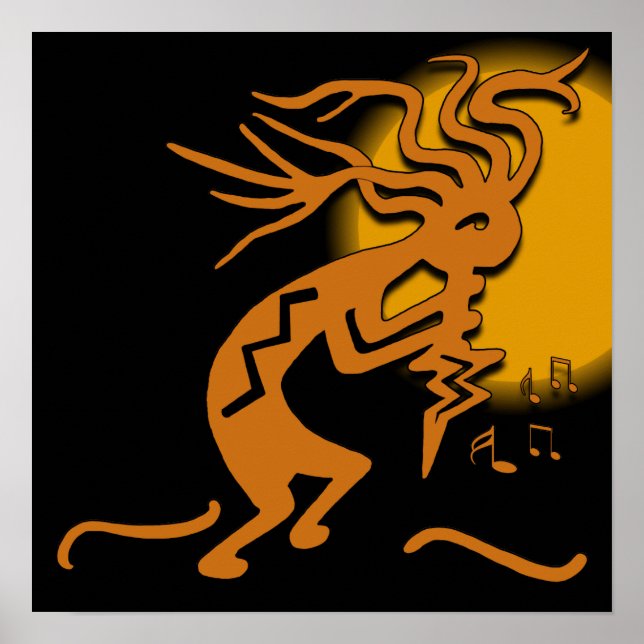 Kokopelli Musician Poster (Vorne)