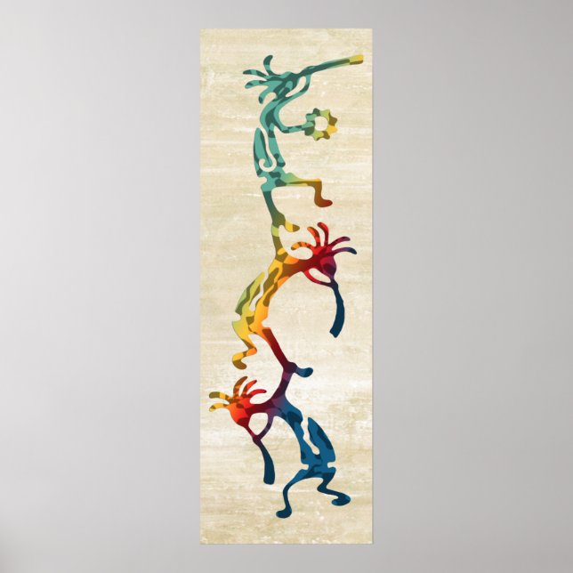 KOKOPELLI Musiker Akrobaten + Ihre Ideen Poster (Vorne)