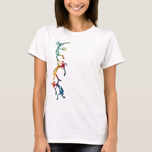 KOKOPELLI Musikerakrobaten + Ihre Ideen T-Shirt (Vorderseite)
