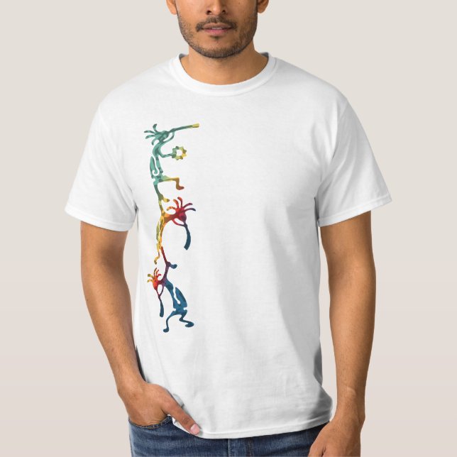 KOKOPELLI Musikerakrobaten + Ihre Ideen T-Shirt (Vorderseite)