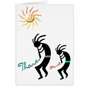Kokopelli, nativ-amerikanische Flute-Spieler