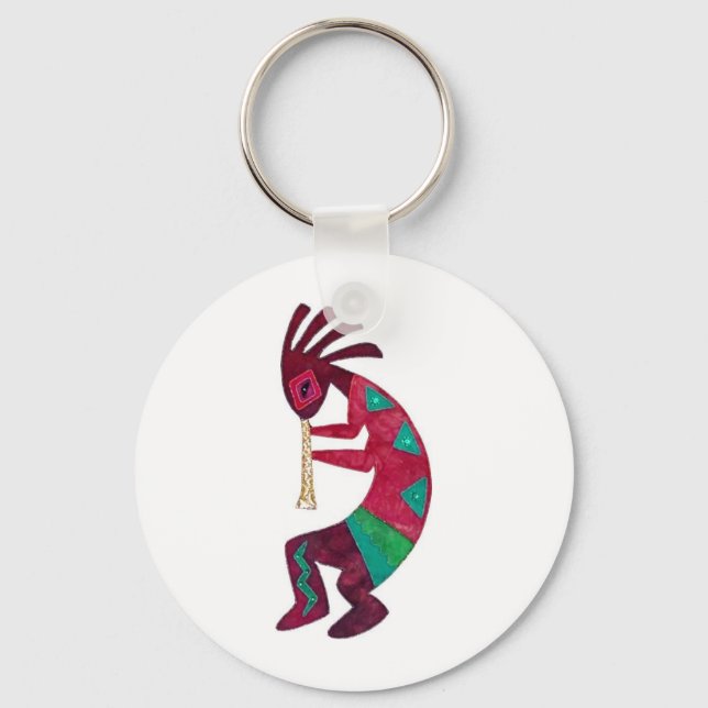 Kokopelli Original Design! Schlüsselanhänger (Vorderseite)