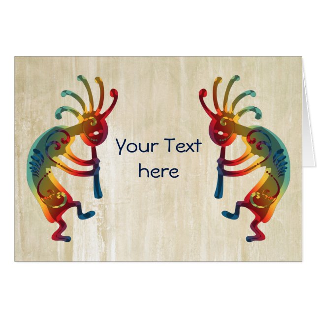 KOKOPELLI Ornamente + Ihre Ideen (Vorderseite (Horizontal))