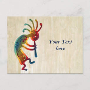 KOKOPELLI Ornamente + Ihre Ideen Postkarte