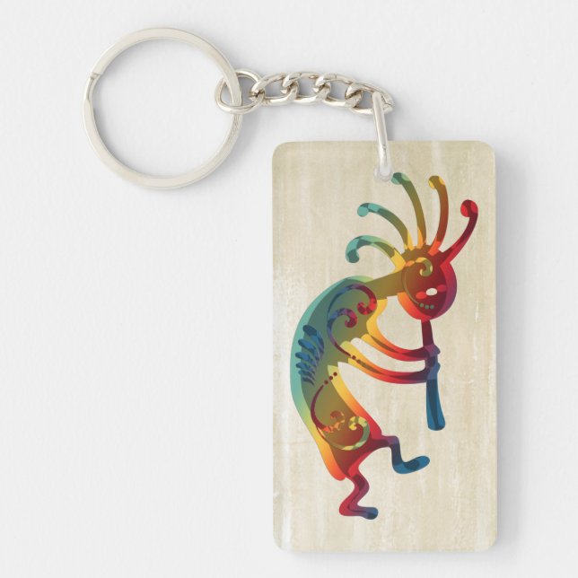 KOKOPELLI Ornamente + Ihre Ideen Schlüsselanhänger (Vorderseite)
