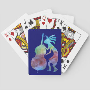 Kokopelli Plays Bass Spielkarten