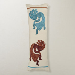 Kokopelli, Rost & Türkis, Südwesten Seitenschläferkissen