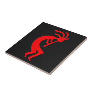Kokopelli Rot Fliese