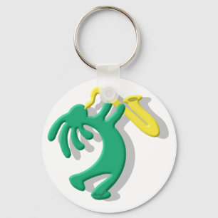 Kokopelli Saxophon Schlüsselanhänger