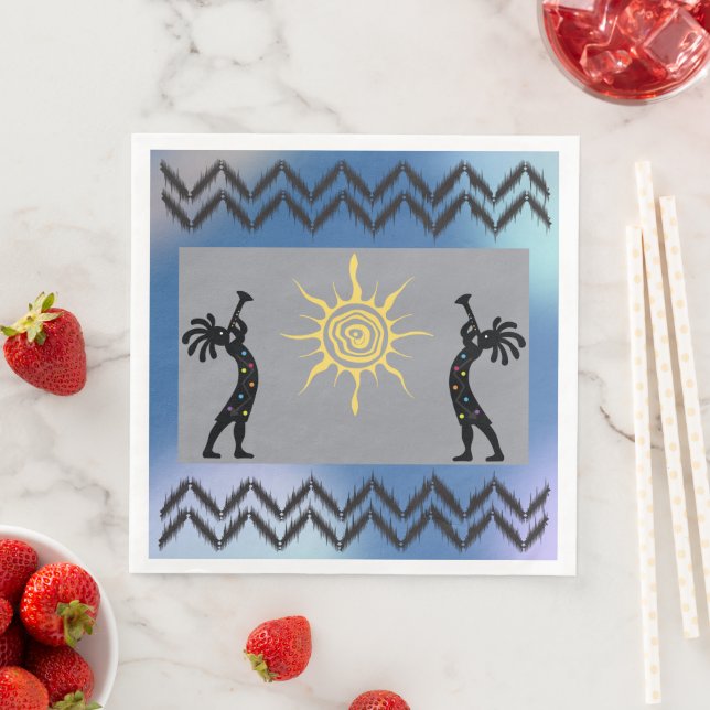 Kokopelli Serviette (Beispiel)
