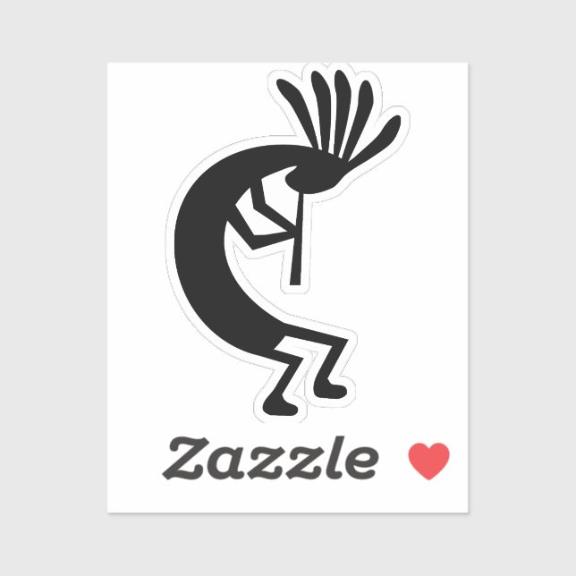 Kokopelli Silhouette Crafting 2" Vinyl Aufkleber (Blatt)