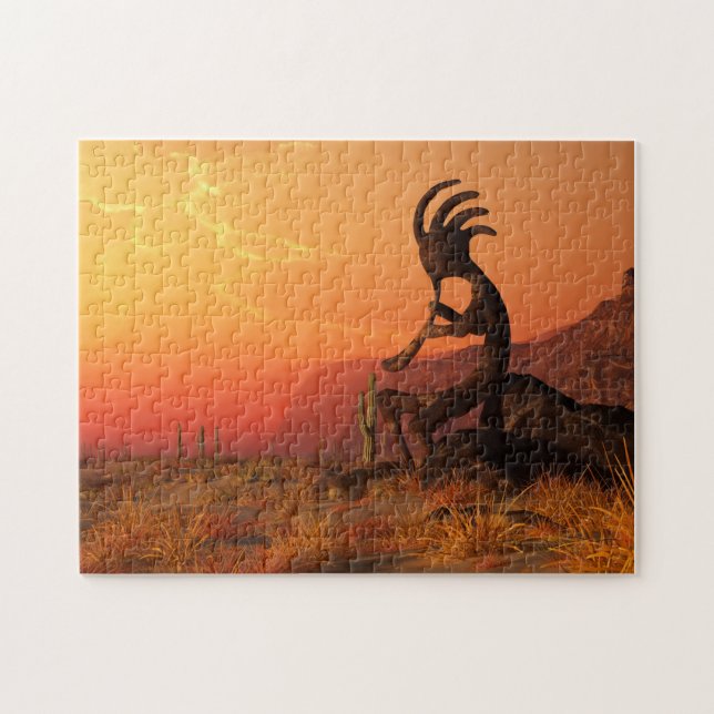 Kokopelli Sonnenuntergang (Horizontal)