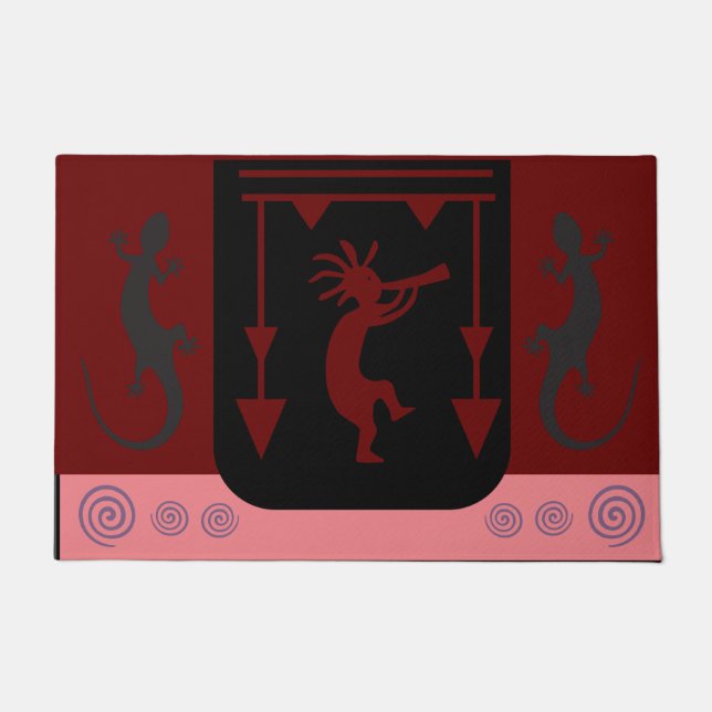 Kokopelli Southwest Doormat Fußmatte (Vorderseite)