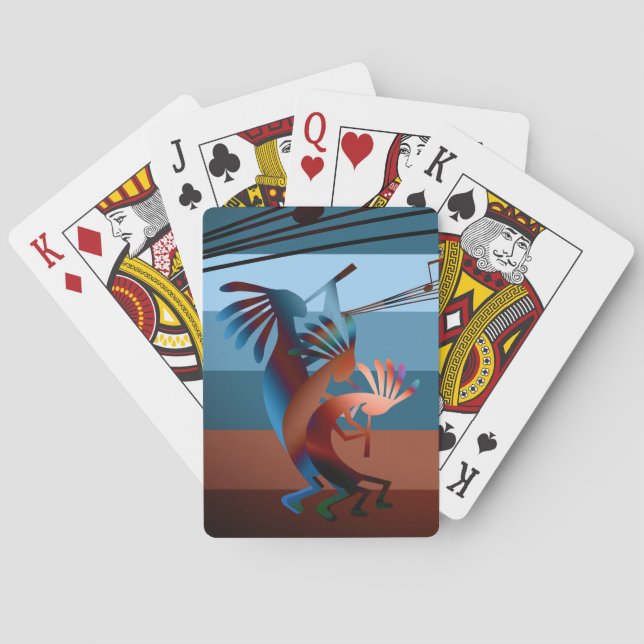 Kokopelli Southwest Music 2 Spielkarten (Rückseite)