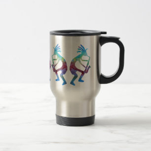 Kokopelli spielt das Saxophon Reisebecher