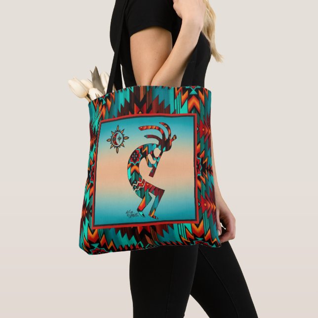 Kokopelli Sud-Ouest Et Sac fourre-tout Soleil (De près)