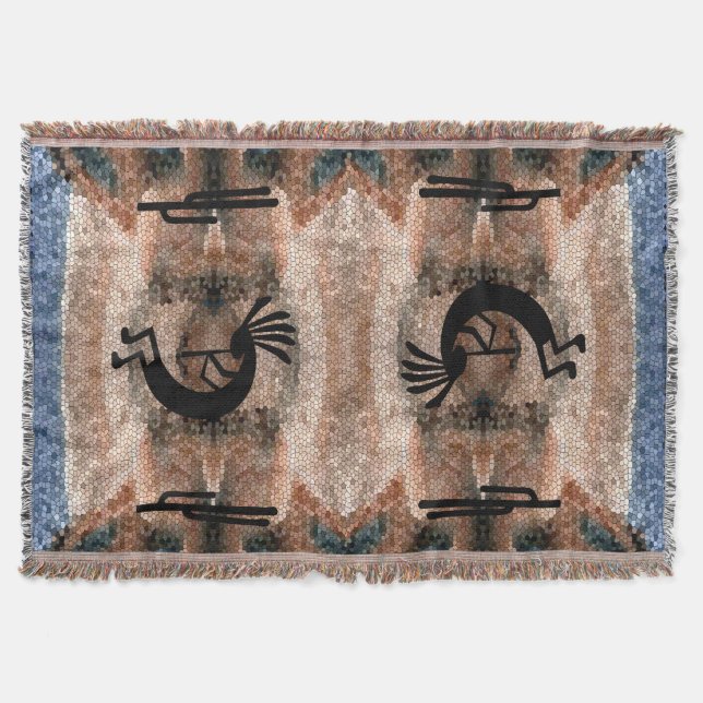 Kokopelli Südwest Wüste Mosaik Decke (Vorderseite)