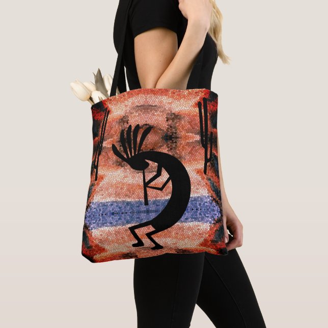 Kokopelli Südwestwüste Landschaft Tasche (Von Nahem)