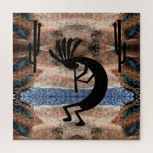 Kokopelli Südwestwüste Mosaik 20" x 20"