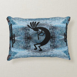 Kokopelli Südwestwüste Mosaik 2 Dekokissen
