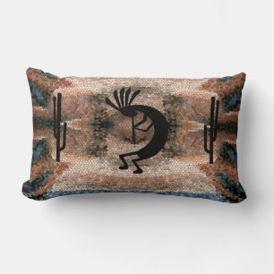 Kokopelli Südwestwüste Mosaik Lendenkissen