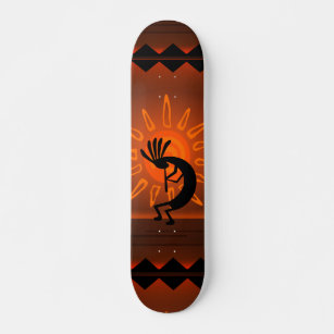 Kokopelli Sun Bronzed Sunset Wüste Skateboard