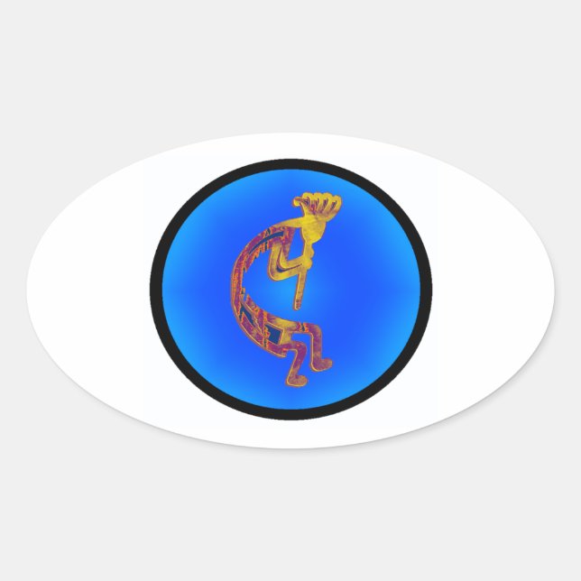 KOKOPELLI TAOS SKIES OVALER AUFKLEBER (Vorderseite)