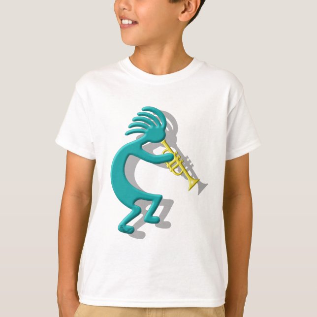 Kokopelli Trompete T-Shirt (Vorderseite)