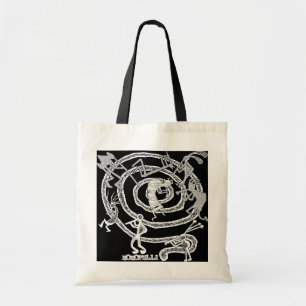 Kokopelli u. Spirale - Budget-Tasche #2 Tragetasche